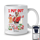 Personalized I Put Out For Santa; Lovely Christmas Custom Name Santa Man; Plaid Family T-Shirt