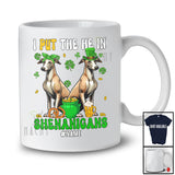 Personalized I Put The He In Shenanigans; Lovely St. Patrick's Day Custom Name Whippet; Couple T-Shirt