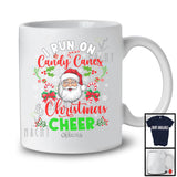 Personalized I Run On Candy Canes And Christmas Cheer; Joyful Custom Name Santa; Family T-Shirt