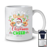 Personalized I Run On Donut And Christmas Cheer; Joyful Custom Name Santa; Family T-Shirt