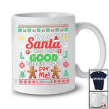 Personalized I Tried Being Good; Joyful Christmas Sweater Custom Name Gingerbreads Santa T-Shirt