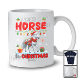 Personalized I Want A Horse For Christmas; Lovely Santa Horse Custom Name Farmer; Family Group T-Shirt