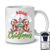 Personalized I'll Be Beagle For Christmas, Merry X-mas Tree Lights Custom Name, Snow T-Shirt