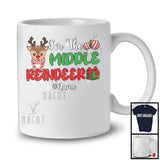 Personalized I'm Middle Reindeer; Adorable Christmas Reindeer Custom Name Cousin; Family T-Shirt