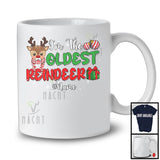 Personalized I'm Oldest Reindeer; Adorable Christmas Reindeer Custom Name Cousin; Family T-Shirt