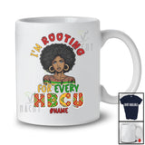 Personalized I'm Rooting For Every HBCU; Pride Black History Month Custom Name Women Afro T-Shirt