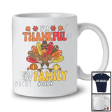 Personalized I'm Thankful For My Family; Humorous Thanksgiving Turkey; Custom Name Boy Family T-Shirt