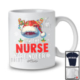 Personalized I'm The Nurse Reindeer; Proud Christmas Santa Reindeer; Custom Name Jobs T-Shirt