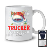 Personalized I'm The Trucker Reindeer; Proud Christmas Santa Reindeer; Custom Name Jobs T-Shirt