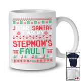 Personalized It Was My Stepmom's Fault; Amusing Christmas Santa Sweater; Custom Name Family T-Shirt