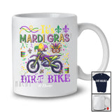 Personalized It's Mardi Gras Dirt Bike; Lovely Beads Custom Name Dirt Bike Rider; Family T-Shirt