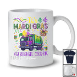 Personalized It's Mardi Gras Garbage Truck; Lovely Beads Custom Name Garbage Truck Driver T-Shirt