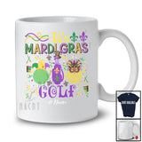 Personalized It's Mardi Gras Golf; Lovely Beads Custom Name Golf Player; Family T-Shirt