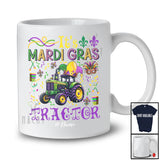 Personalized It's Mardi Gras Tractor; Lovely Beads Custom Name Tractor Driver; Family T-Shirt