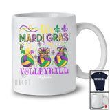 Personalized It's Mardi Gras Volleyball; Lovely Beads Custom Name Volleyball Player; Family T-Shirt