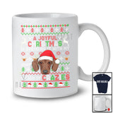 Personalized Joyful Christmas With My Brunch Of Crazies; Lovely Custom Name Dachshund Face; Sweater T-Shirt