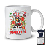 Personalized Just Bring Shelties; Fantastic Christmas Santa Custom Name Puppy; Family T-Shirt