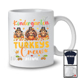 Personalized Kindergarten Turkeys Crew; Amazing Thanksgiving Custom Name Students Teacher T-Shirt