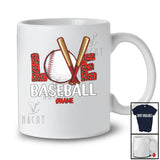 Personalized LOVE Baseball; Amazing Valentine Leopard Baseball; Women Custom Name Player T-Shirt