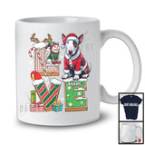 Personalized LOVE, Adorable Christmas Custom Name Bull Terrier Santa, Candy Cane X-mas T-Shirt