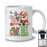 Personalized LOVE, Adorable Christmas Custom Name Pomeranian Santa, Candy Cane X-mas T-Shirt