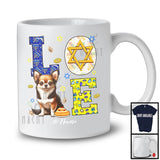 Personalized LOVE; Happy Hanukkah Decoration Custom Name Chihuahua Owner; Family Group T-Shirt