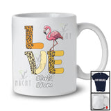 Personalized LOVE; Lovely Leopard Animal Flamingo Custom Name; Dentist Careers Jobs T-Shirt