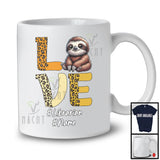 Personalized LOVE; Lovely Leopard Animal Sloth Custom Name; Librarian Careers Jobs T-Shirt