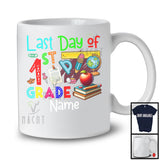 Personalized Last Day Of 1st Grade, Colorful Summer Last Day Of School Things Books, Students T-Shirt