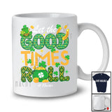 Personalized Let The Good Times Roll; Joyful St. Patrick's Day Shamrocks; Custom Name Family T-Shirt