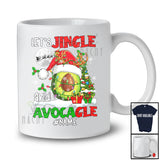 Personalized Let's Jingle And Avocagle; Humorous Christmas Santa Avocado; Custom Name Family T-Shirt