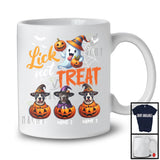 Personalized Lick Not Treat, Lovely Halloween Three Custom Name Pit Bull Witch Owner T-Shirt