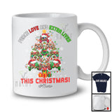 Personalized Love And Extra Lives This Christmas; Joyful X-mas Tree Custom Name Gamer T-Shirt