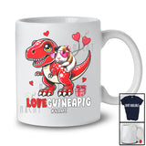 Personalized LoveGuineaPig; Amazing Valentine Custom Name Guinea Pig Riding T-Rex; Animal T-Shirt