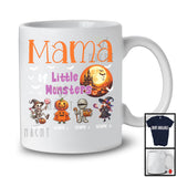 Personalized Mama Of Little Monsters; Creepy Halloween Family Custom Name Group T-Shirt