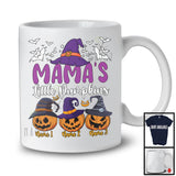 Personalized Mama's Little Pumpkins; Scary Halloween Custom Name Witch; Family Group T-Shirt