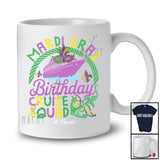 Personalized Mardi Gras Birthday Cruise Squad; Amazing Custom Name Cruise Masked; Family T-Shirt