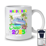 Personalized Mardi Gras Cruise Crew 2025; Joyful Custom Name Family; Masked Cruise Ship T-Shirt