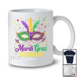 Personalized Mardi Gras Squad; Amazing Mardi Gras Masked Beads; Custom Name Parades Group T-Shirt