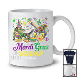 Personalized Mardi Gras Squad; Lovely Alligator Pelican Crawfish Cosplay; Custom Name Parades T-Shirt