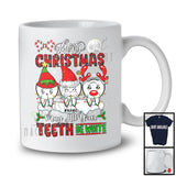 Personalized May All Your Teeth Be White; Amusing Christmas Plaid Custom Name Dental Dentist T-Shirt