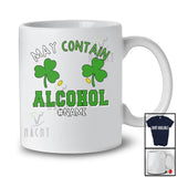 Personalized May Contain Alcohol; Joyful St. Patrick's Day Custom Name Men; Bra Shamrock Drinking T-Shirt