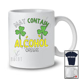 Personalized May Contain Alcohol; Joyful St. Patrick's Day Custom Name Women; Bra Shamrock Drinking T-Shirt