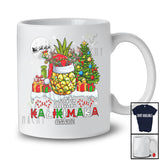 Personalized Mele Kalikimaka; Amusing Christmas Tree Pineapple Fruit; Custom Name Hawaiian T-Shirt