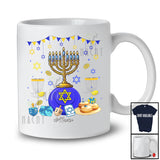 Personalized Menorah With Disc Golf Frisbee; Amazing Hanukkah Custom Name Sport Player Team T-Shirt