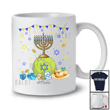 Personalized Menorah With Tennis Ball; Amazing Hanukkah Custom Name Sport Player Team T-Shirt