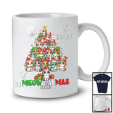 Personalized Meow Catmas; Adorable X-mas Custom Name Cat Christmas Tree; Family Group T-Shirt