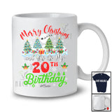 Personalized Merry Christmas It's My 20th Birthday; Fantastic X-mas Trees Custom Name Family T-Shirt