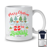 Personalized Merry Christmas It's My 25th Birthday; Fantastic X-mas Trees Custom Name Family T-Shirt