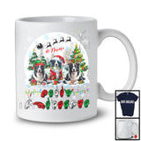 Personalized Merry Christmas; Lovely Custom Name Border Collies; ASL Sign Language Moon T-Shirt